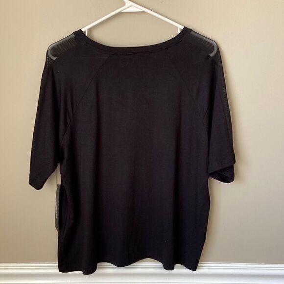 𝅺nwt Bebe Sport Black Logo Top - Size Large - Picture 3 of 8